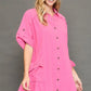 Pink Button Dress