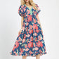 Navy Floral Maxi Dress