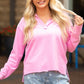 V-Neck Collared Pullover