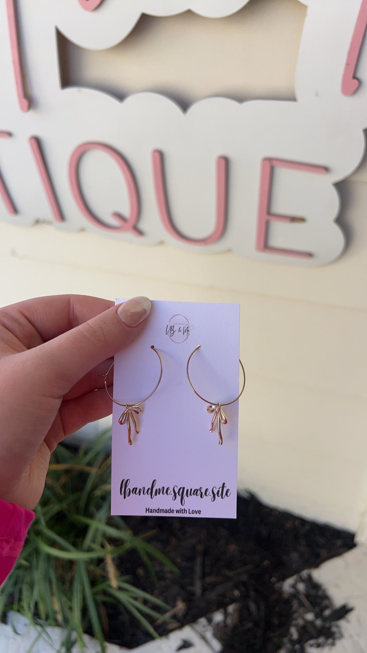 Gold Bow Earrings