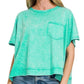 Acid Wash Pocket Top