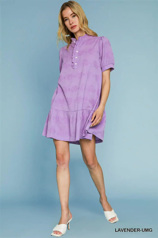 Lavender Heart Mini Dress