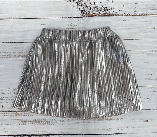 Silver Metallic Skirt