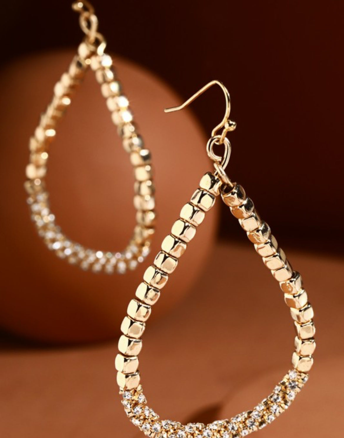 Gold Teardrop Earrings