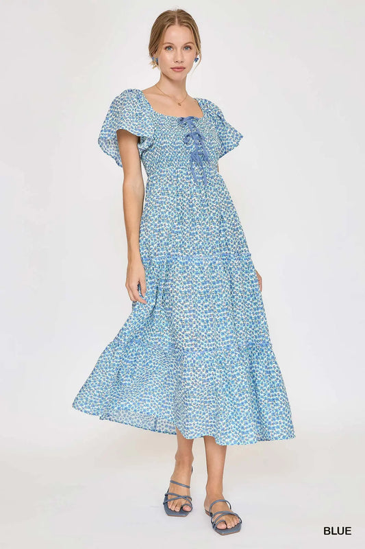 Floral Print Maxi Dress