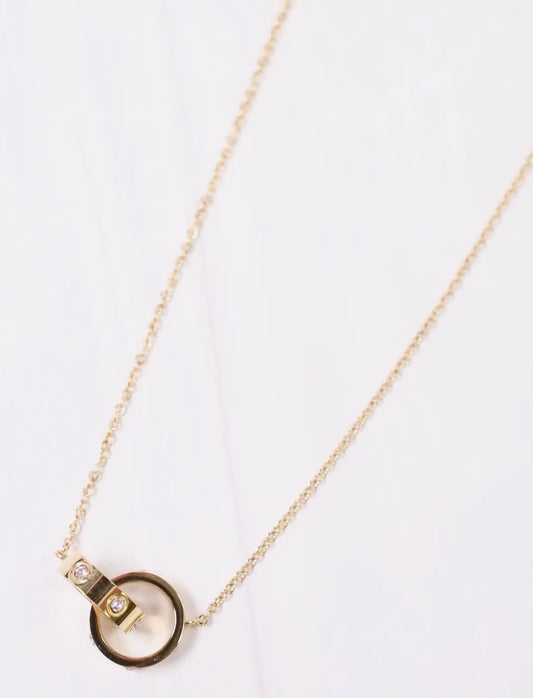 Gold Circle Necklace