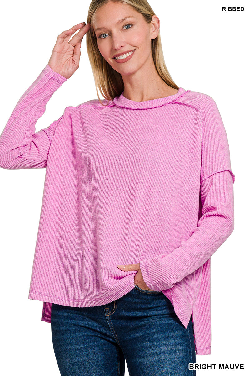 Soft Hem Sweater Top