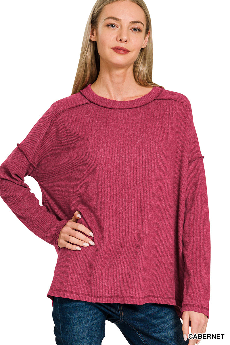 Soft Hem Sweater Top
