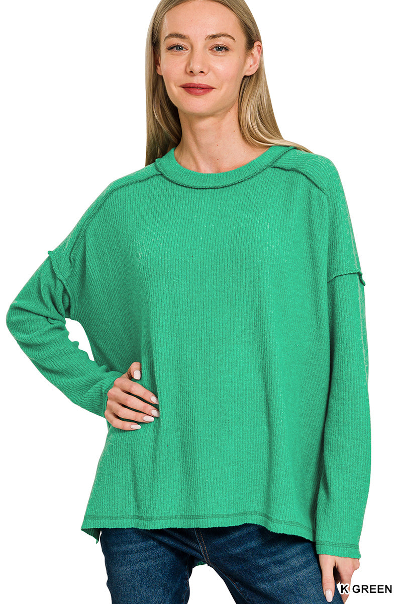 Soft Hem Sweater Top