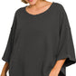 Black Quarter Sleeve Top