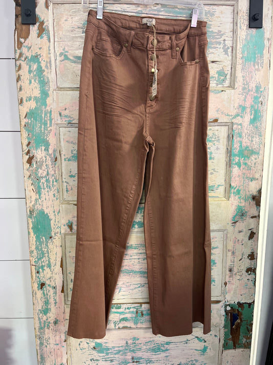 Red Bean Wide Leg Trousers