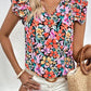 Multi Color Floral Top