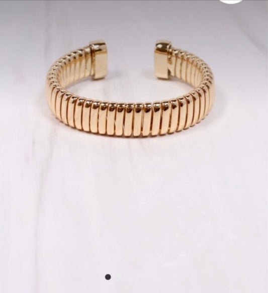 Gold Bazinet Cuff Bracelet