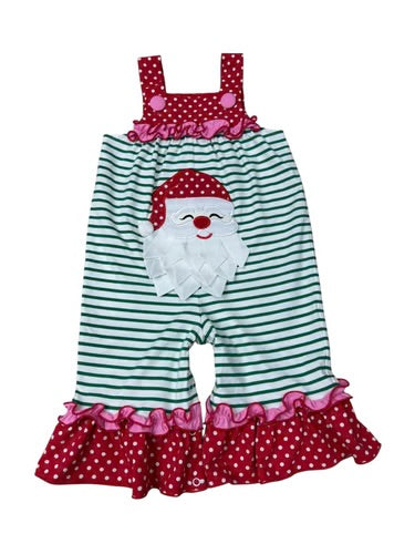 Ho Ho Ho Appliqué Girls Romper