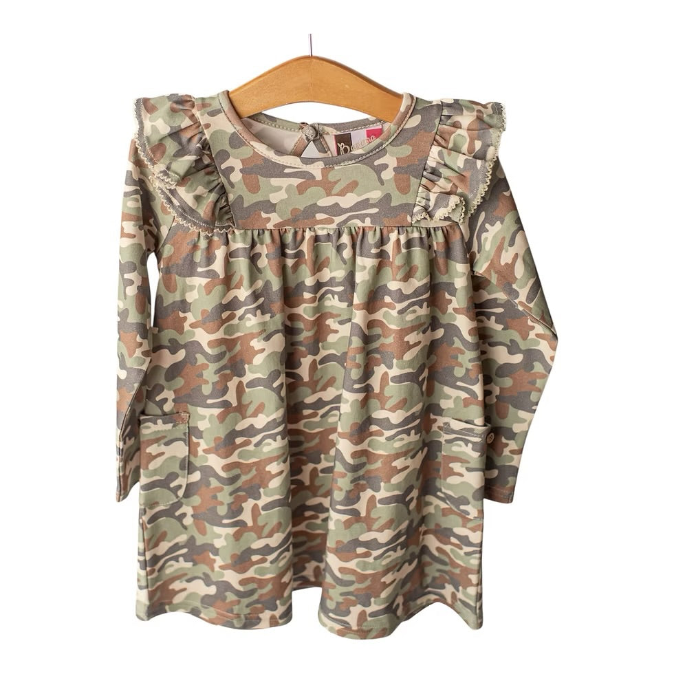 Camo L/S Dress
