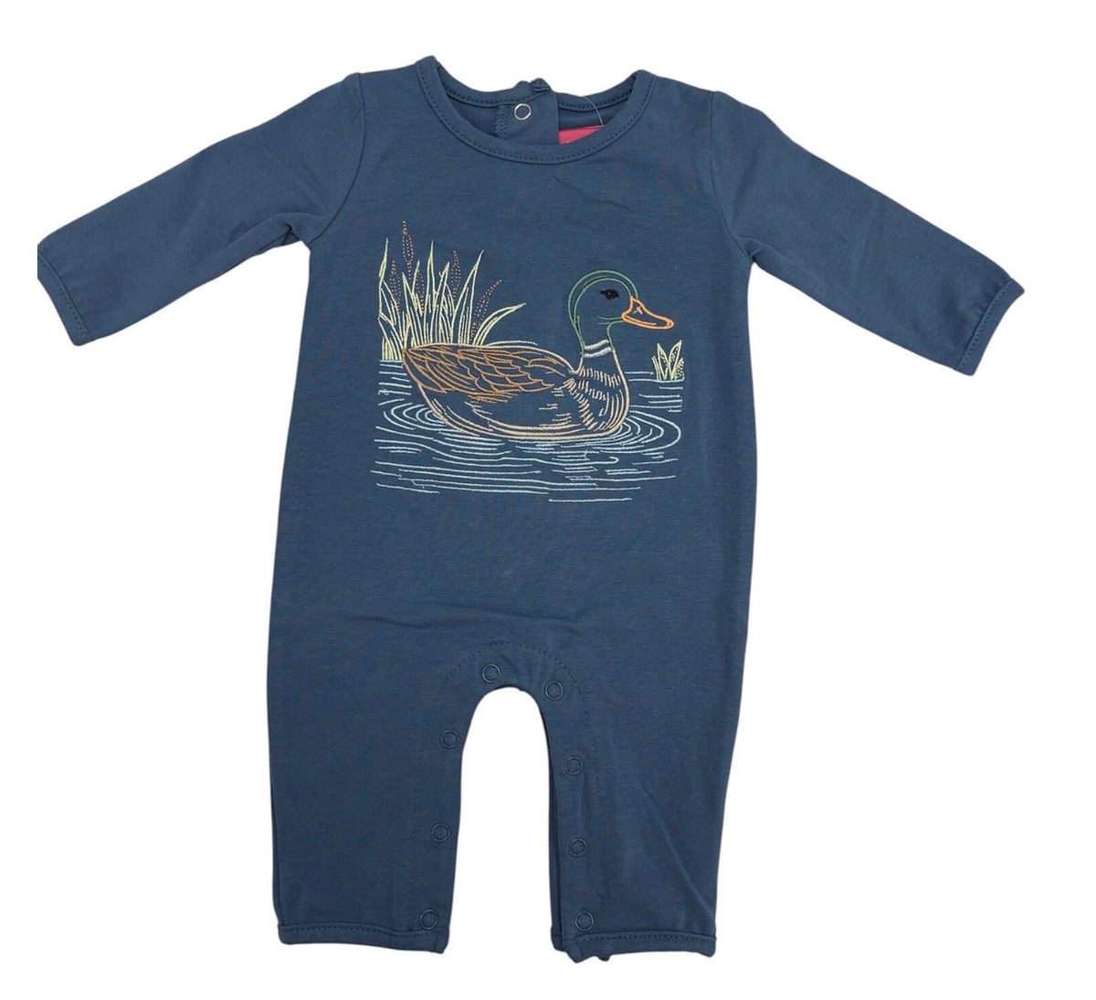 Mallard Duck Embroidery Romper