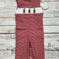 Elf Red Gingham Smocked Romper