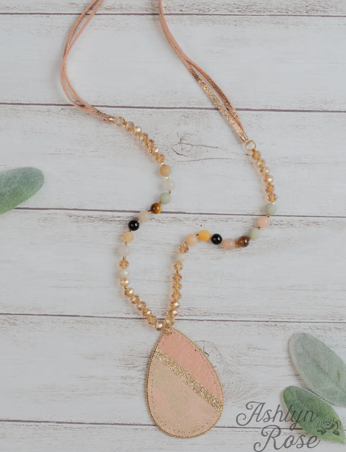 Teardrop Beaded Necklace