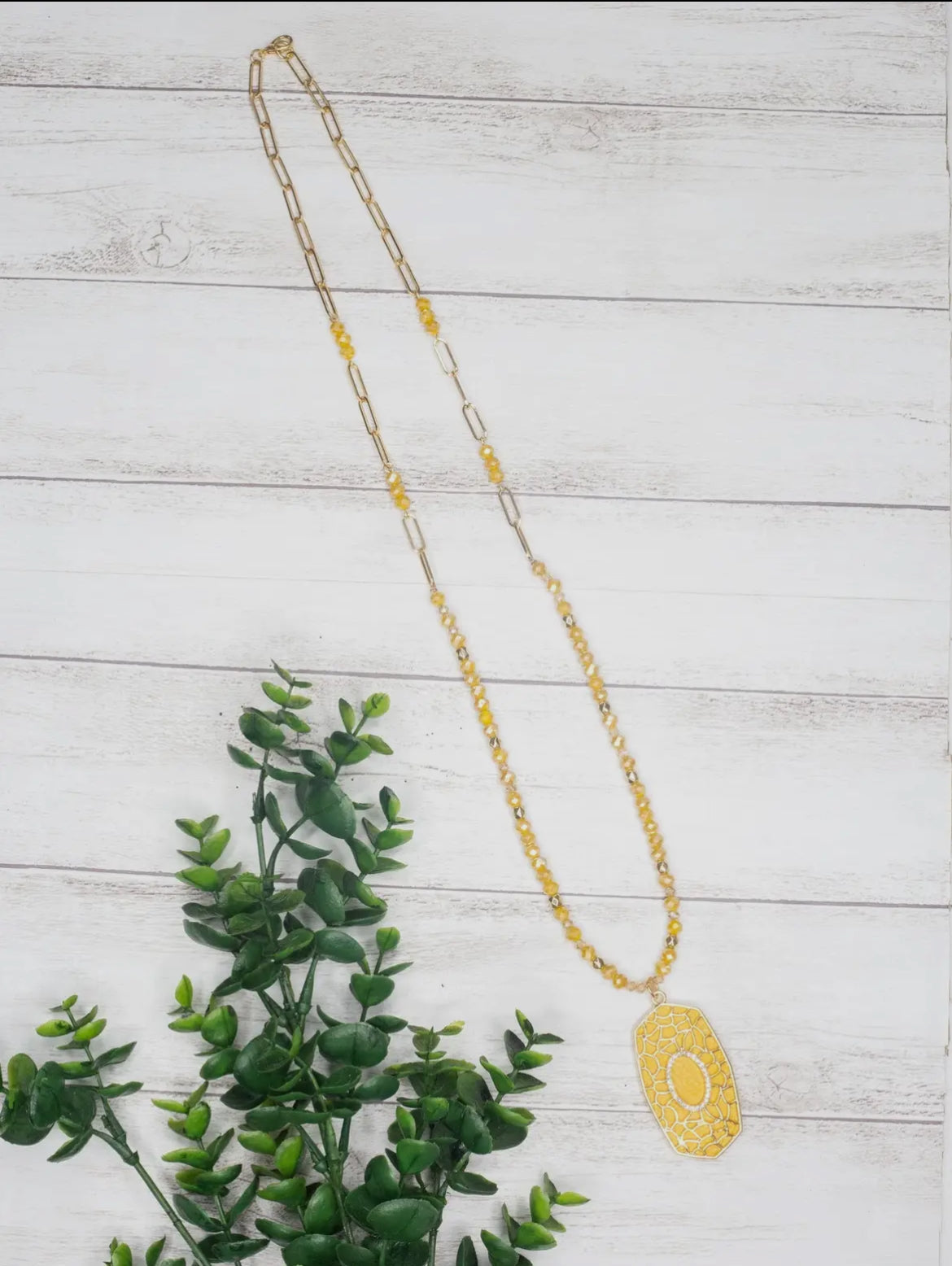 Oval Gold Chain Necklace