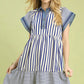 Blue Striped Dress