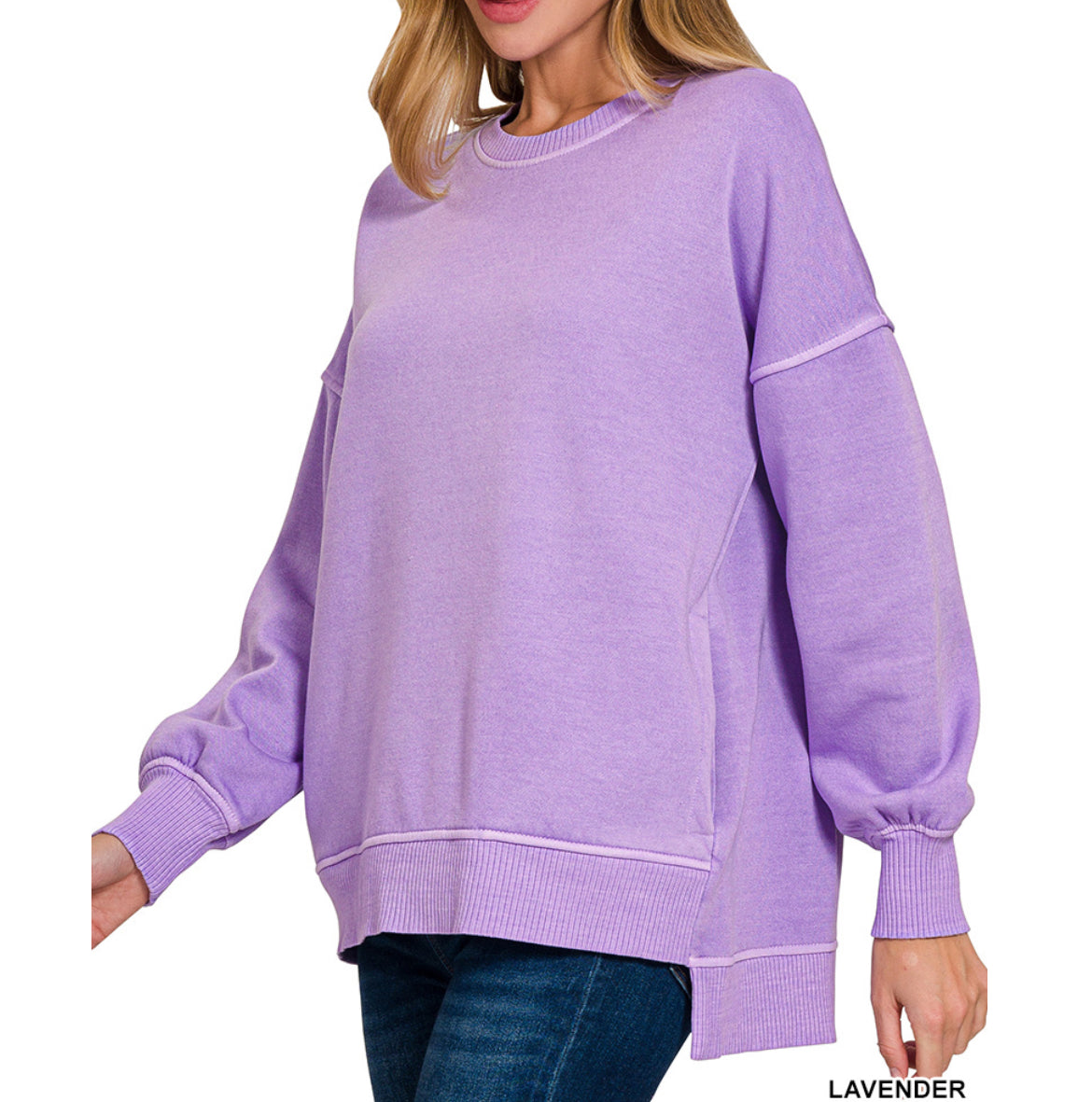 Soft High-Low Pullover
