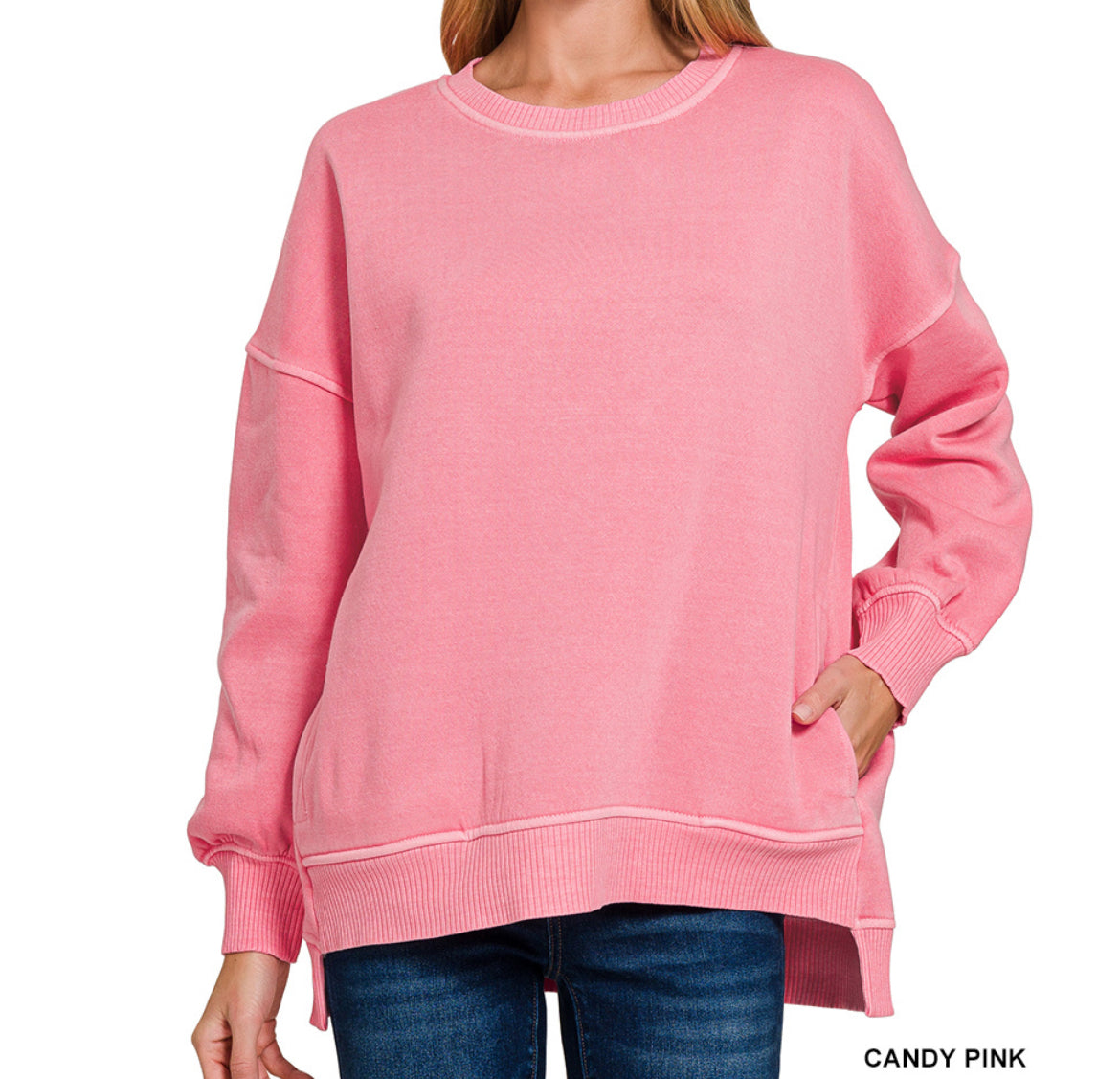 Soft High-Low Pullover