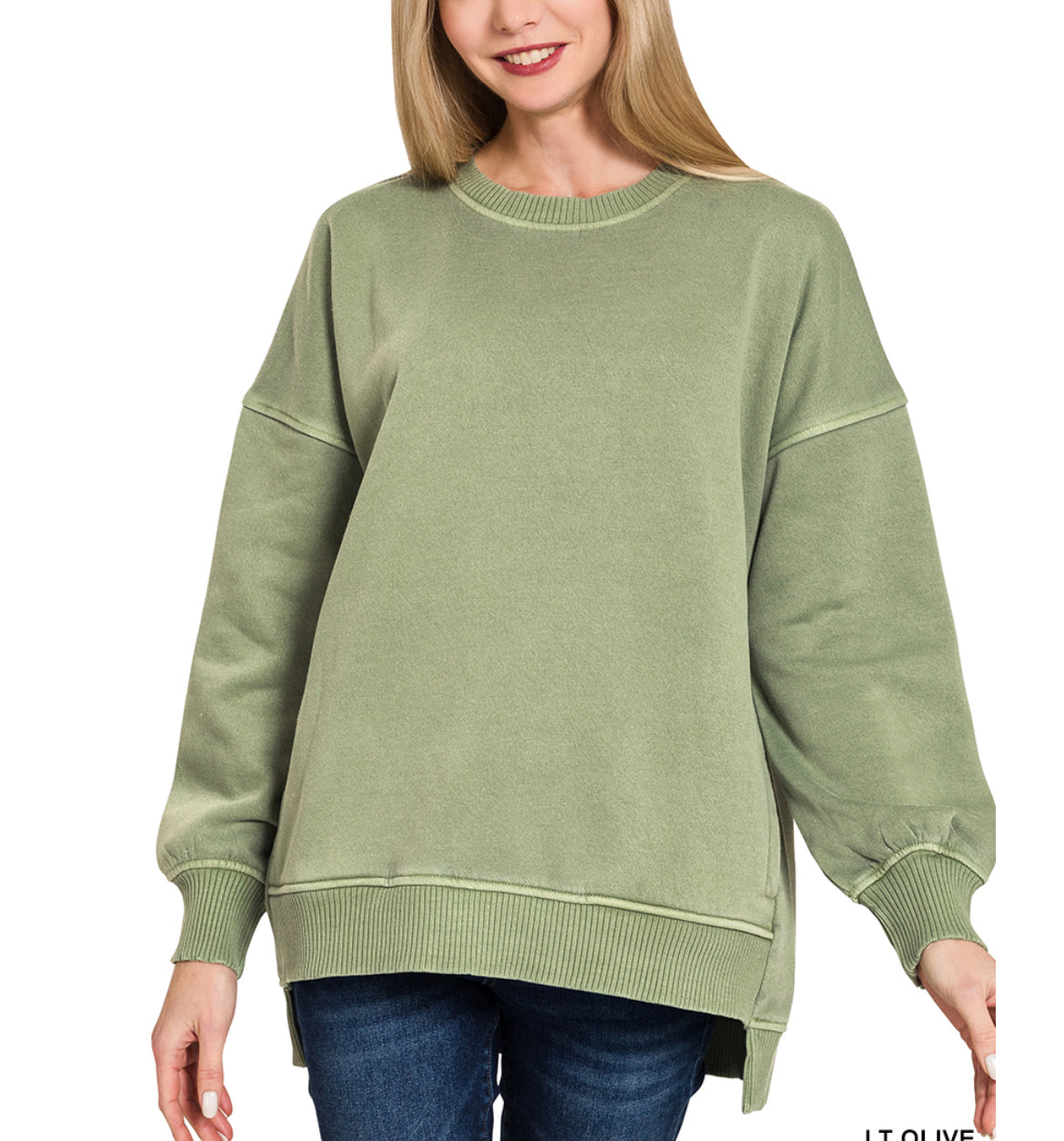 Soft High-Low Pullover