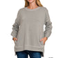 Soft High-Low Pullover