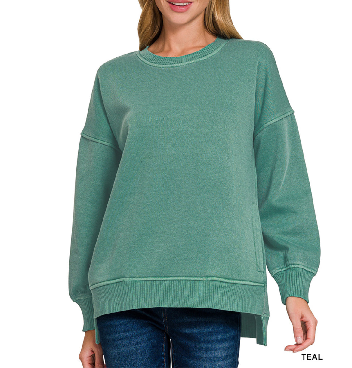 Soft High-Low Pullover