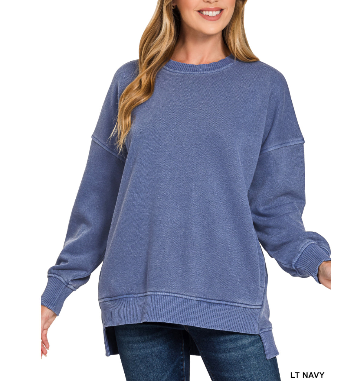 Soft High-Low Pullover