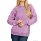 Acid Wash Fleece Sweatshirt