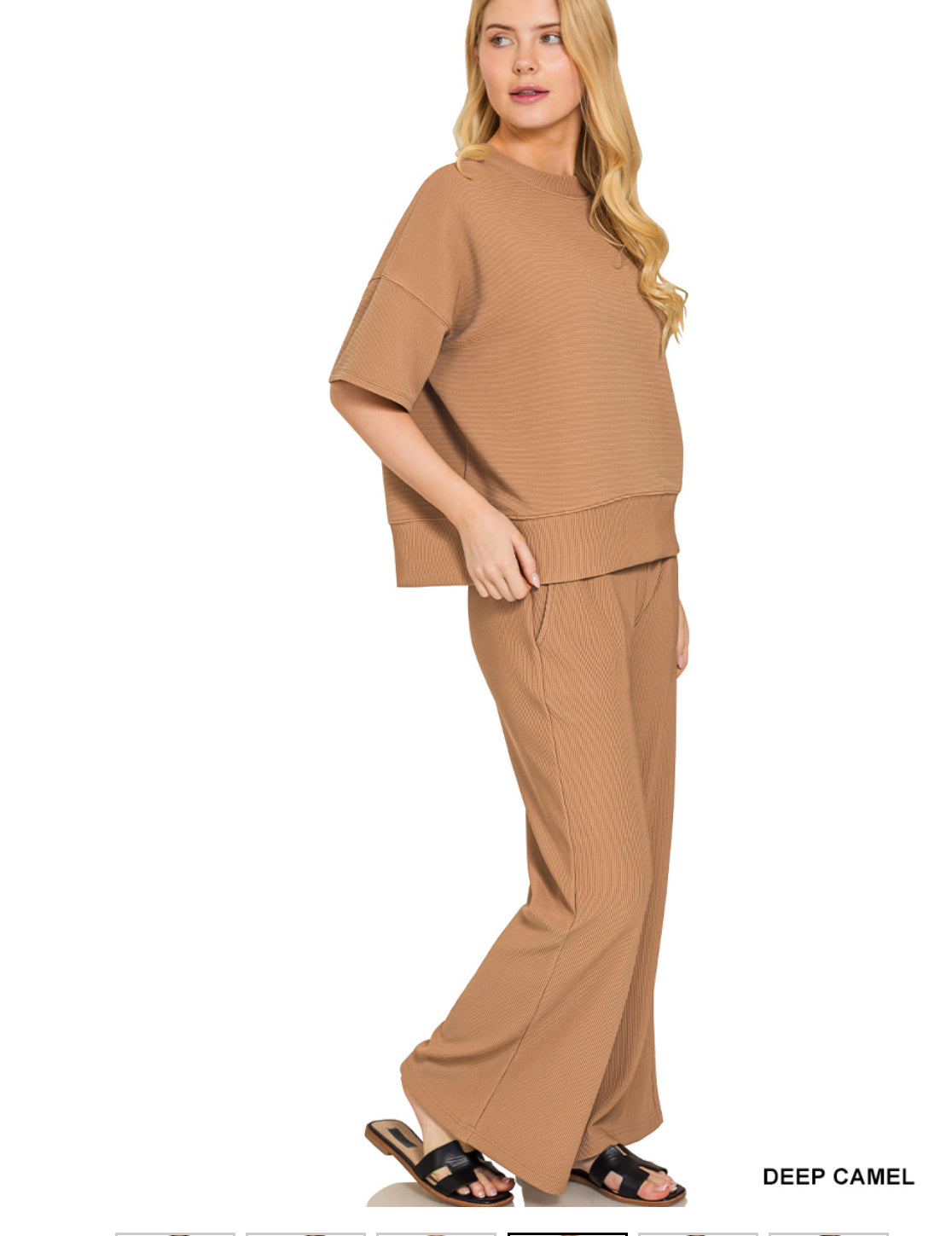 Ribbed Round Neck Set