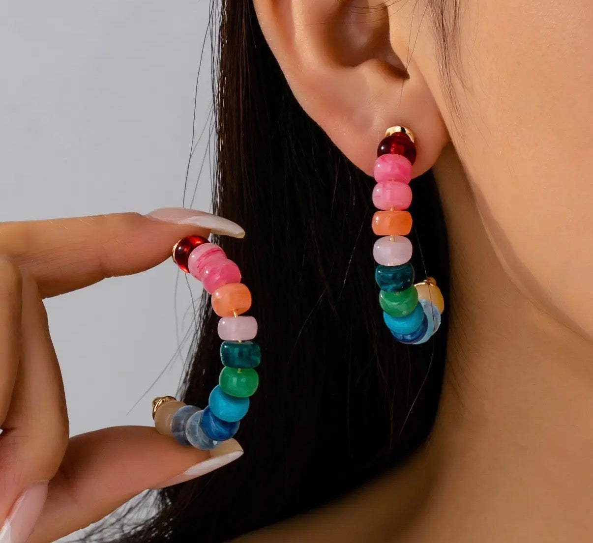 Colorful Hoop Earrings