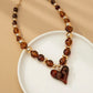 Brown Heart Necklace