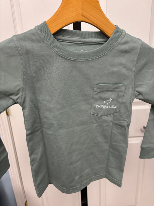 Boys Hunting Dog Long Sleeve Tee