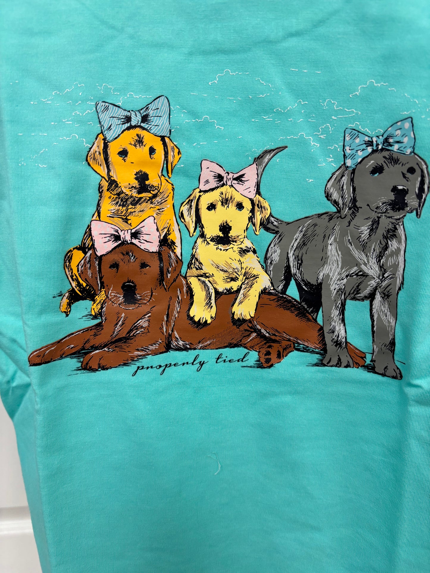 Girl Puppy Pile Tee