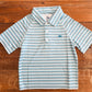 Short Sleeve Polo- Gray/Oil/Blue