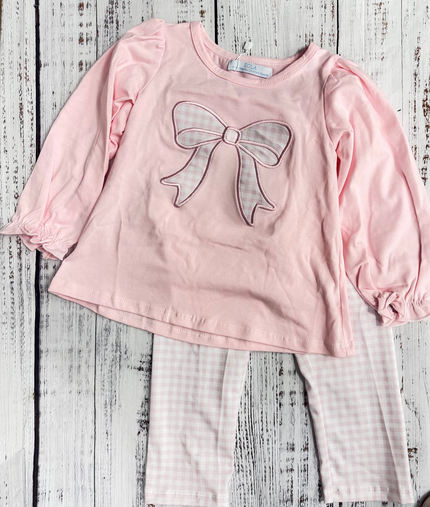 Girls Bow Pant Set