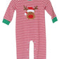 Striped Reindeer Romper