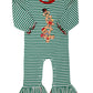 Striped Gingerbread Ruffle Romper