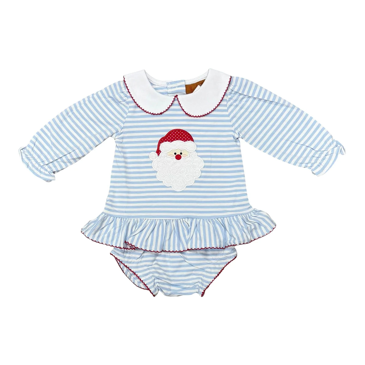 Striped Santa Bloomer Set