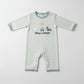 Striped Away In a Manger Romper
