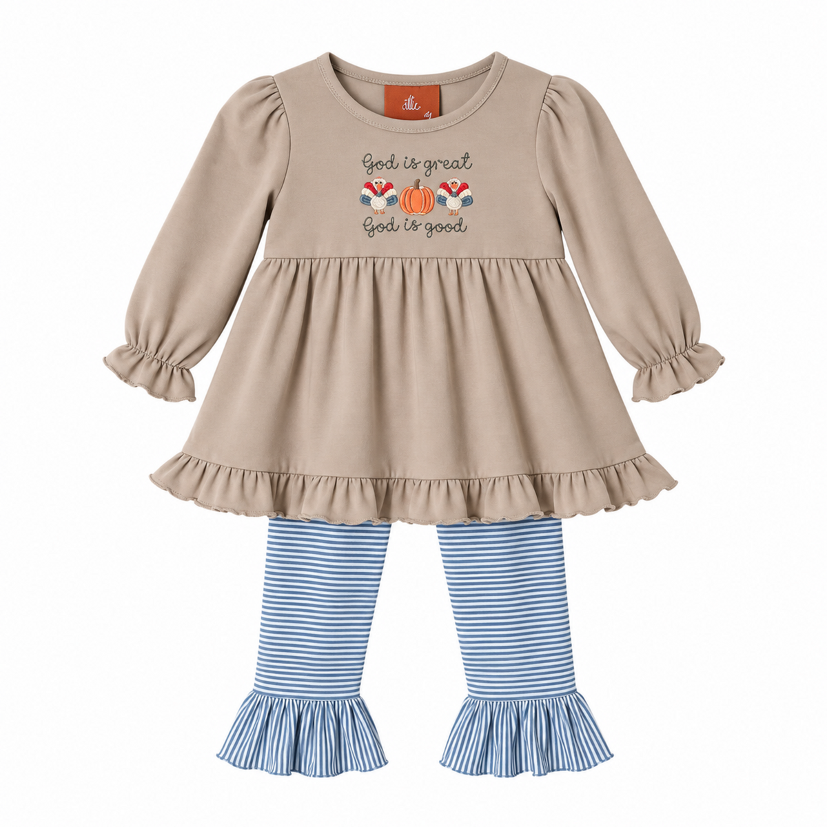 God is Great Ruffle Pants Set