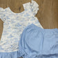 Blue Puppy Knit Mae Bloomer Set