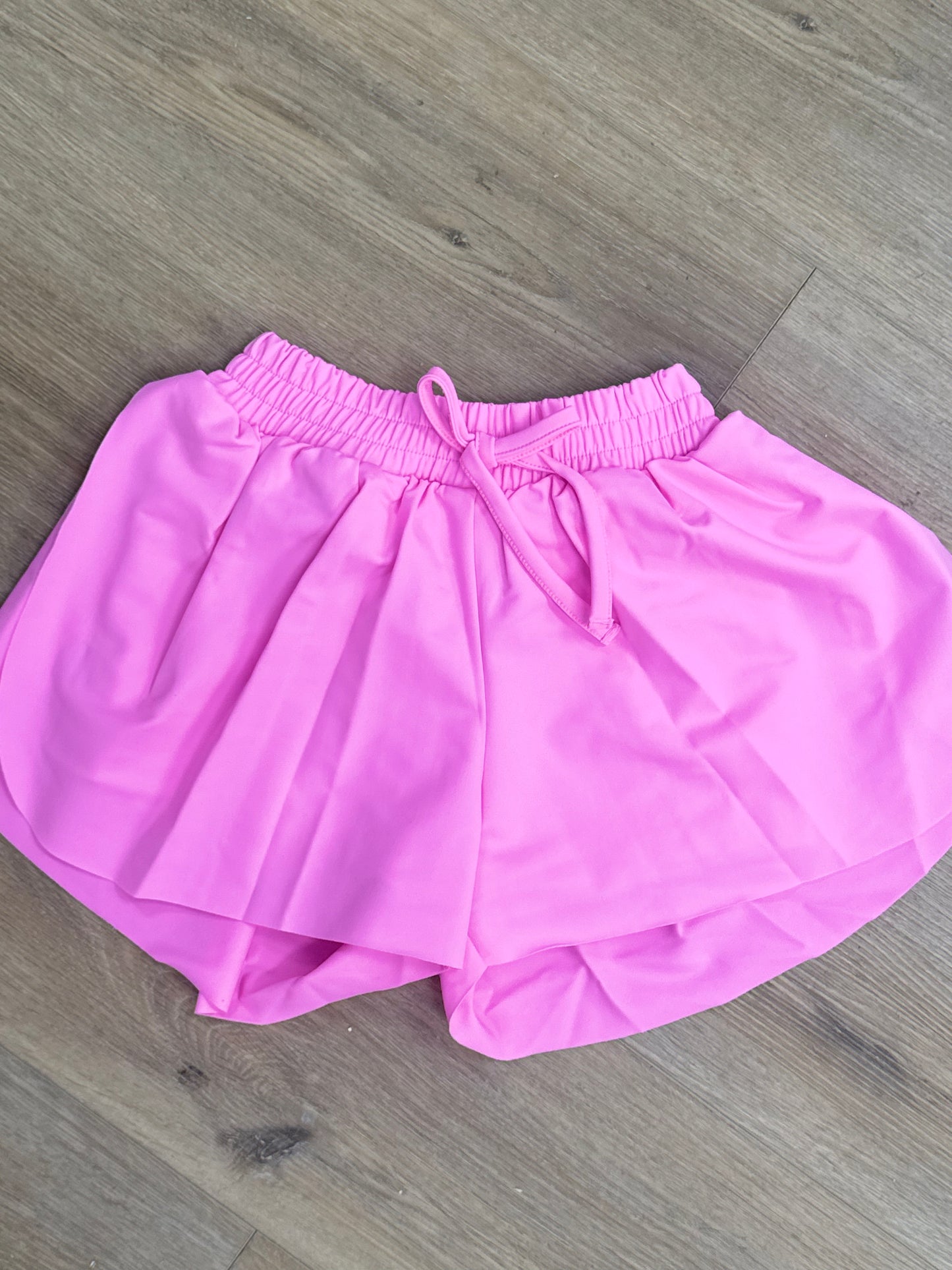 Cotton Candy Pink Butterfly Shorts