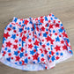 Patriotic Stars Butterfly Shorts