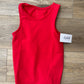 Red Athleisure Tie Back Top