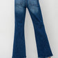Ankle Flare Patch Pocket Jeans
