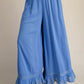 Ruffle Bottom Gauze Pants