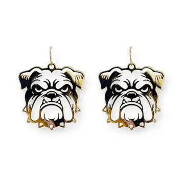 Bulldog Earrings